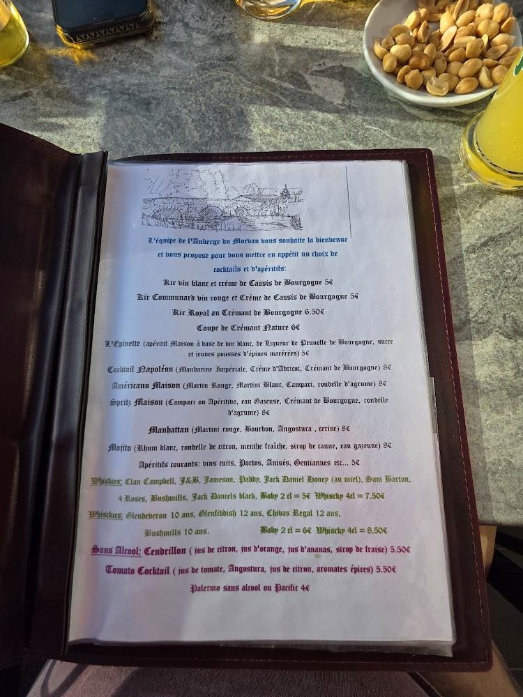 Auberge du Morvan - Menu Image 3